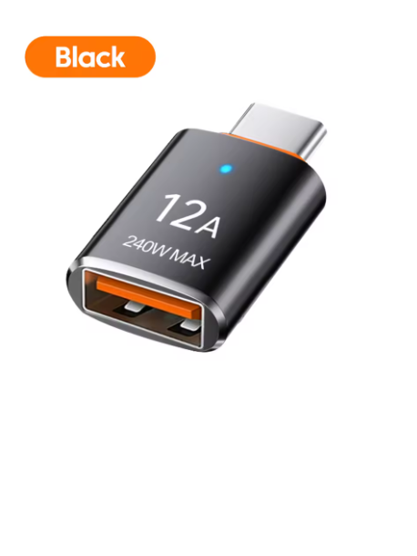 adaptateur USB C vers USB noir 01