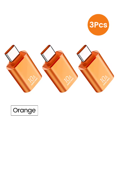 adaptateur usb c orange 0255