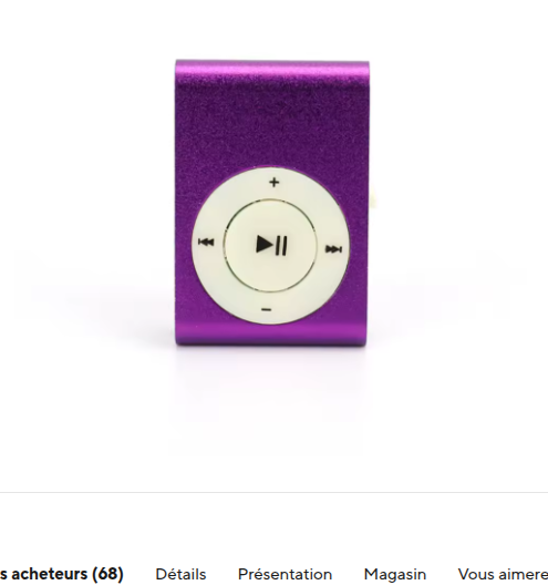 mp3 lecteur violet 02