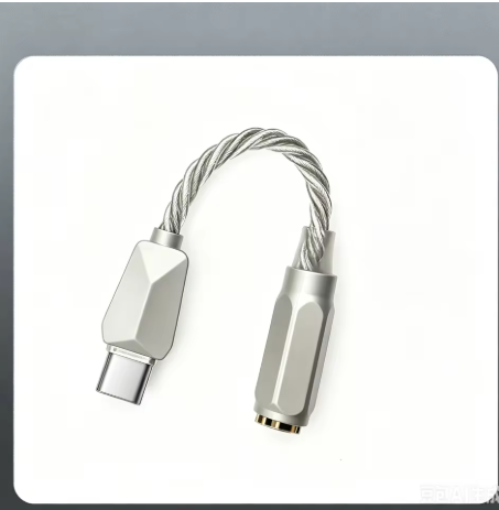 adaptateur jack usb c argenté dac