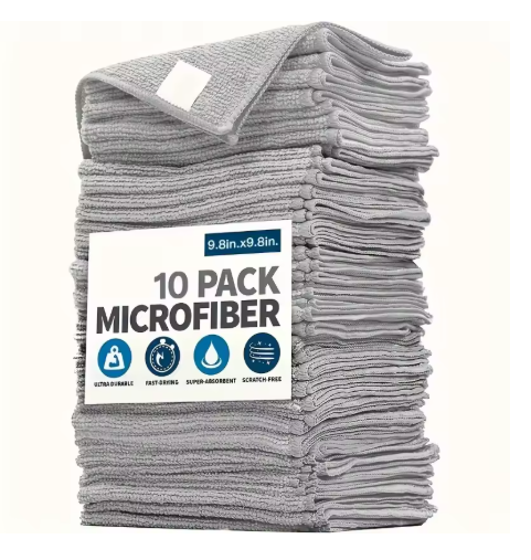 chiffons microfibre gris 10 pcs 002