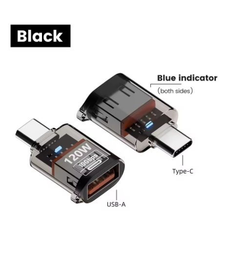 adaptateur usb vers usb-c noir 04