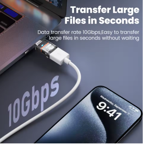adaptateur usb vers usb-c 120 watts