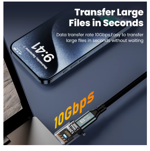 adaptateur usb vers usb-c téléphone gris 01