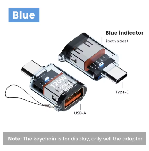 adaptateur usb vers usb-c bleu usb 01