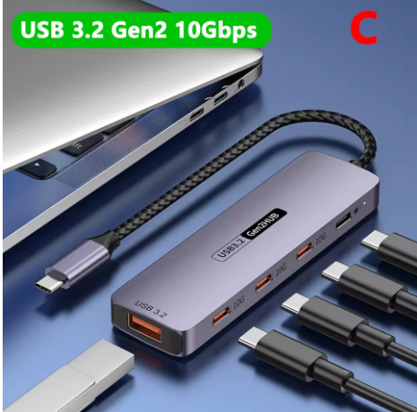 hubs usb GRIS PORT HUB USB 005