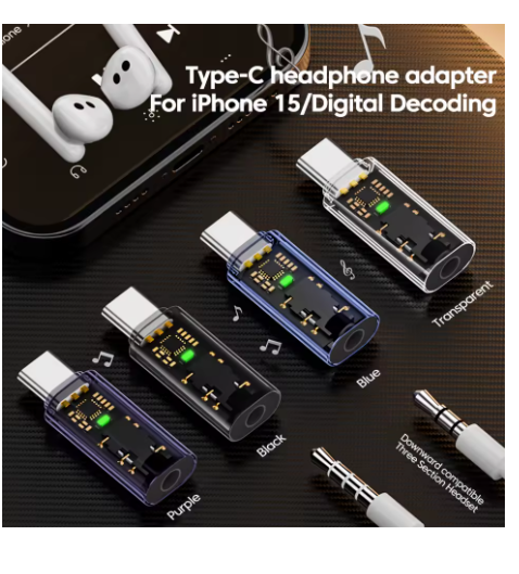 adaptateur jack usb-c trio bleu blanc transparent 001