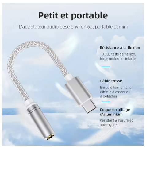 adaptateur jack usb c 1458
