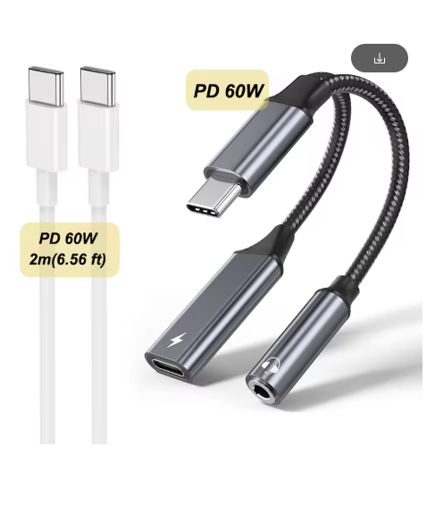 adaptateur jack usb c Gris duo gris 001