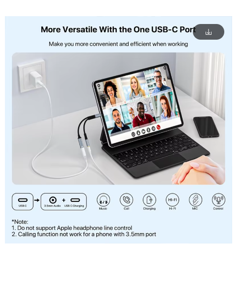 adaptateur jack usb c 45