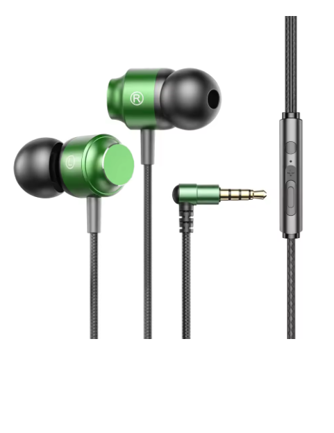 écouteurs prise jack vert hifi 8521