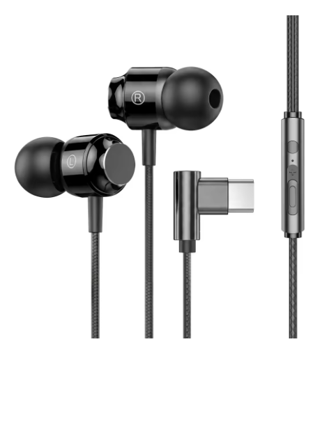 écouteurs filaires USB C noir 8521