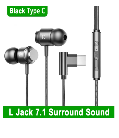 écouteurs filaires USB C noir hifi 0058