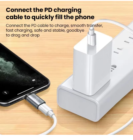 adaptateur lightning vers usb c blanc 014