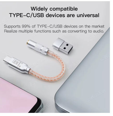 adaptateur jack en usb rose 5210