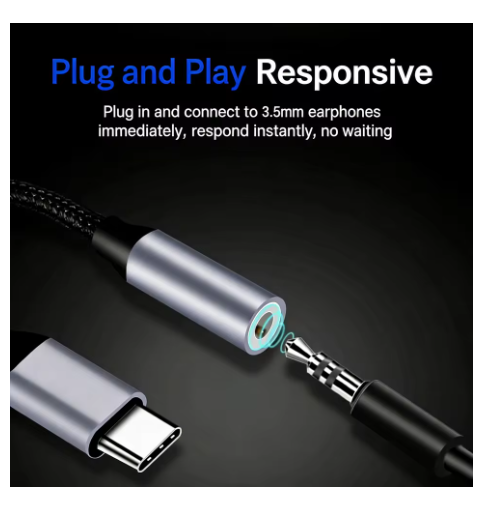 adaptateur jack usb c gris 1452