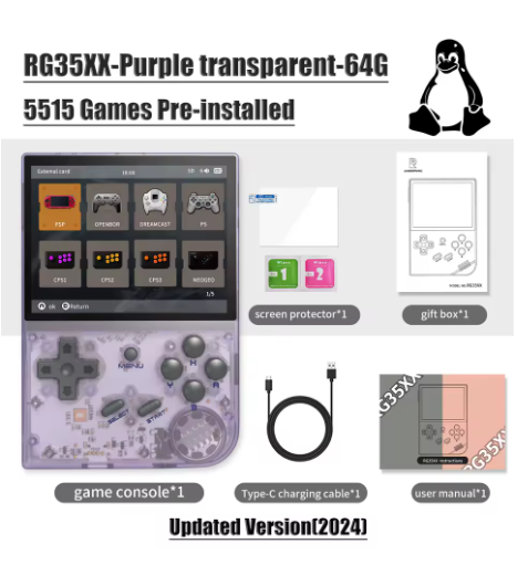 console retro gaming violet game 001