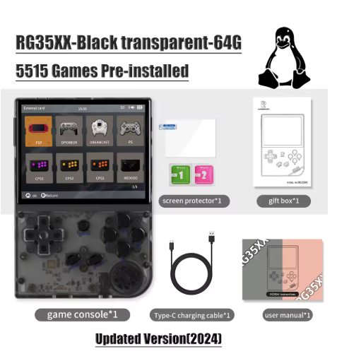 console retro gaming Noir 001 game