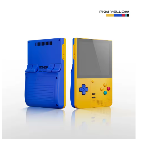 console retro game bleu et jaune gaming 001