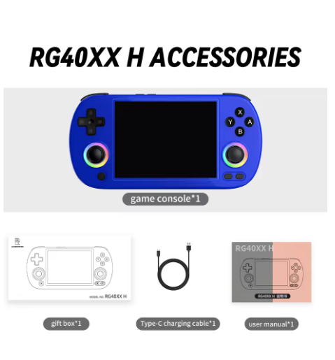 console de jeux portable bleu gaming 001