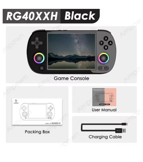 console de jeux portable noir gaming 4120