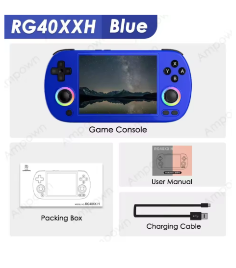 console de jeux portable bleu gaming 4520