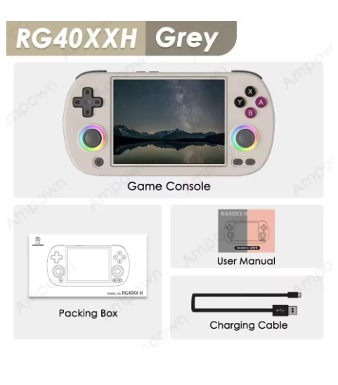 console de jeux portable gris game 0452