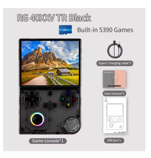 consoles de jeux portable noir game 1254