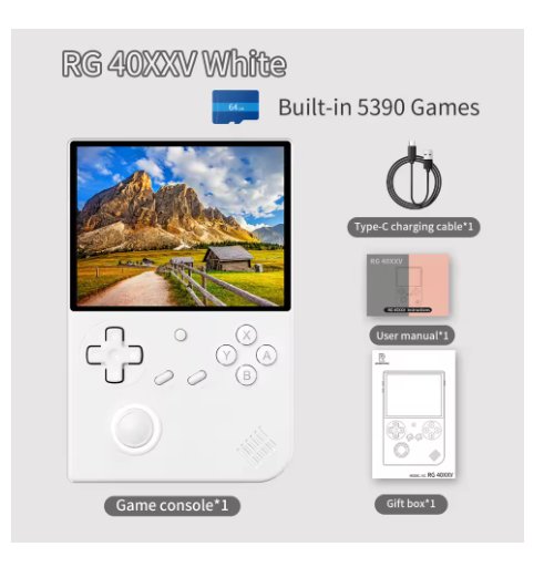 consoles de jeux portable blanc gaming 4569