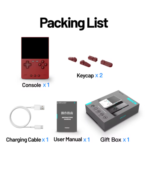 consoles de jeux portable rouge gaming 8523
