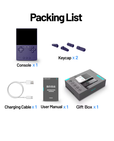 consoles de jeux portable violet game 1230