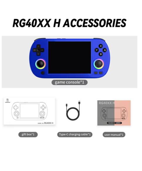 consoles de jeux portable bleu 0014