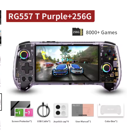 consoles de jeux portable violet 250g hd gaming 001