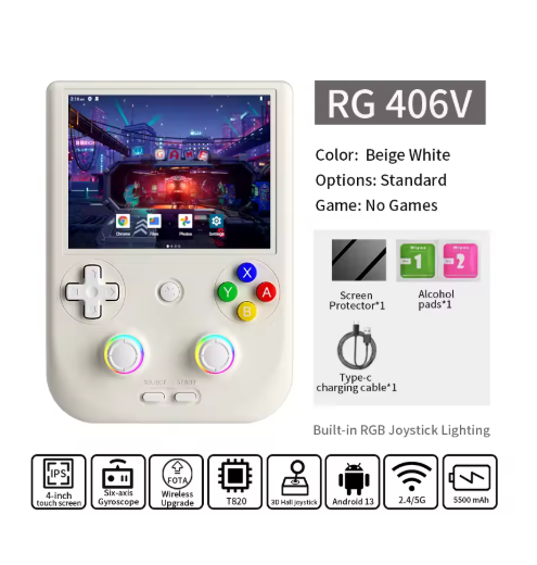 consoles de jeux portable blanc standard game 001