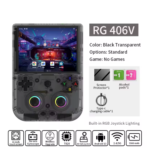 consoles de jeux portable noir standard gaming 001