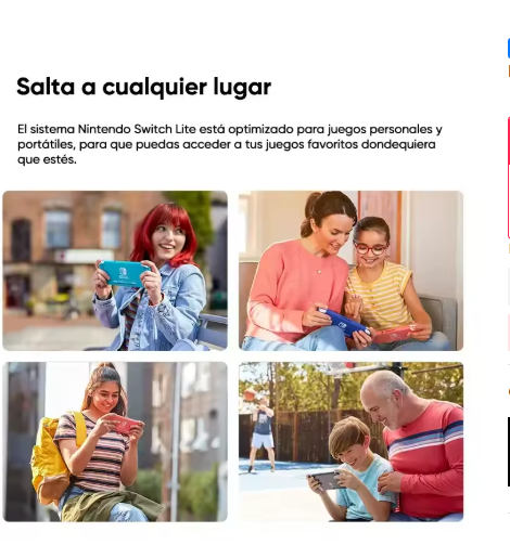 Nintendo Switch Lite multi colors 45201