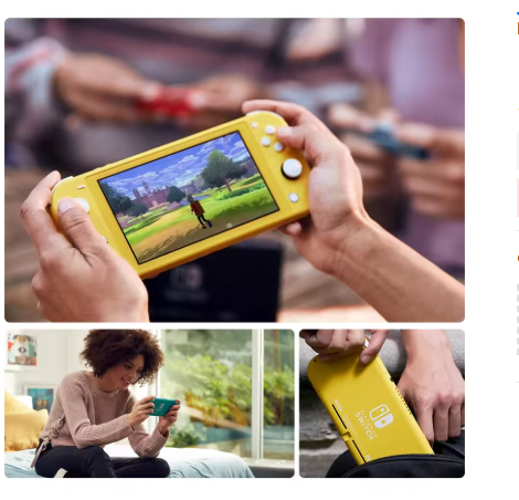 Nintendo Switch Lite jaune 742