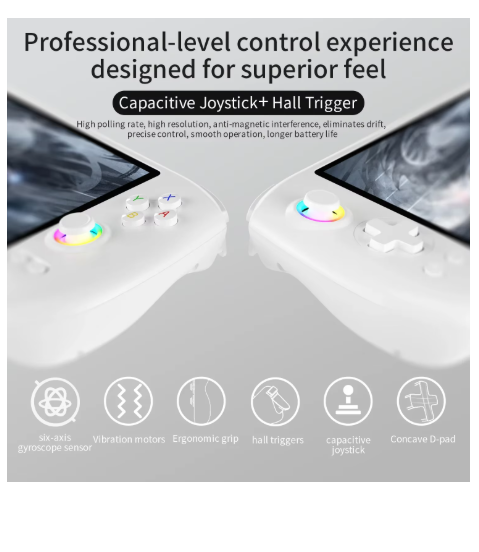consoles de jeux portable blanc led hd 001