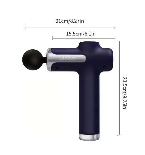pistolet de massage bleu foncé et gris clair 001