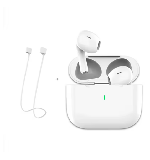 écouteurs sans fil bluetooth avec lacet blanc 001