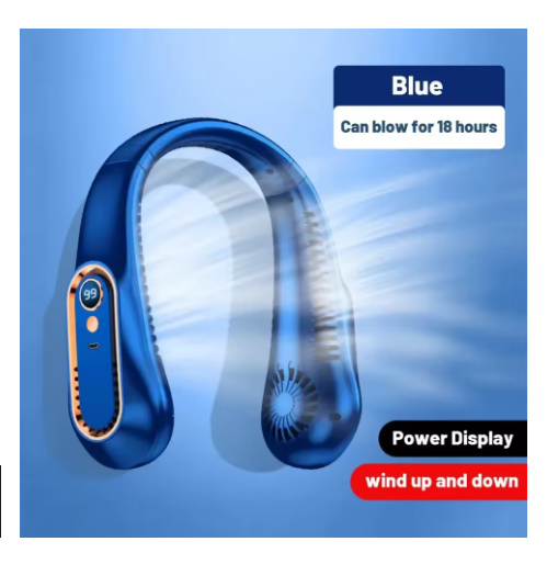 ventilateur de cou bleu portable 001