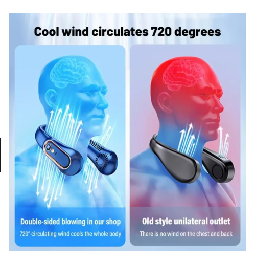 ventilateur tour de cou bleu et rouge 014