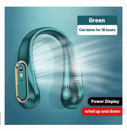 ventilateur tour de cou vert green 001