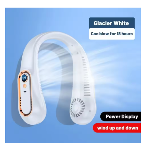 ventilateur tour de cou blanc white 001