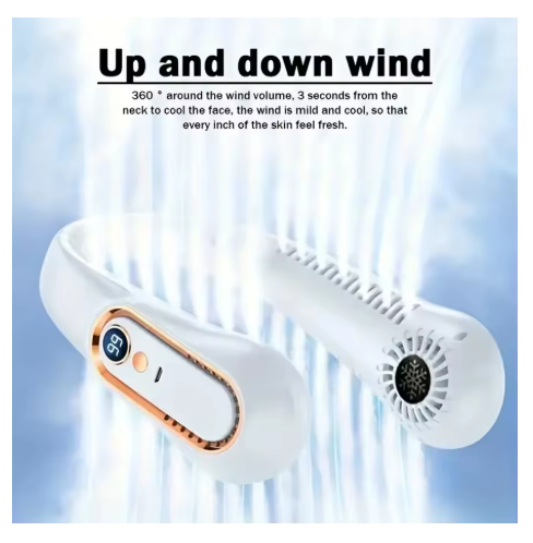 ventilateur de cou blanc white clair 001