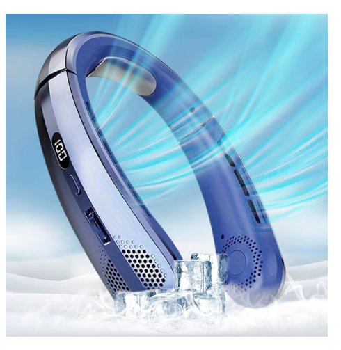 ventilateur de cou violet bleu 001