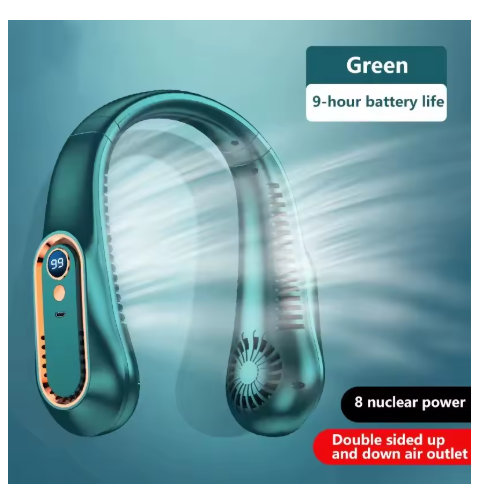 ventilateur de cou vert or 85231