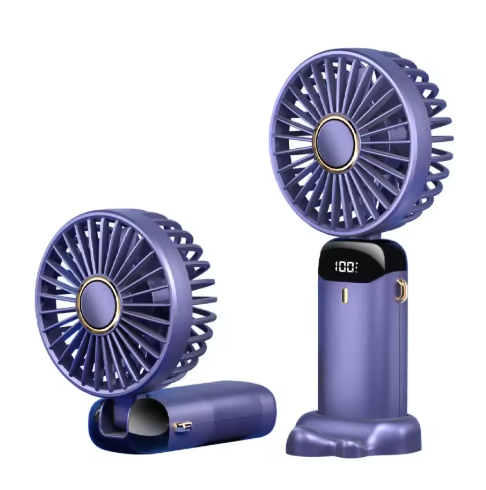 ventilateur rechargeable usb bleu foncé 002