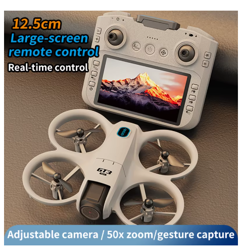 quadcopter drone blanc creme 002