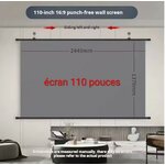 écran de cinema 110 pouces